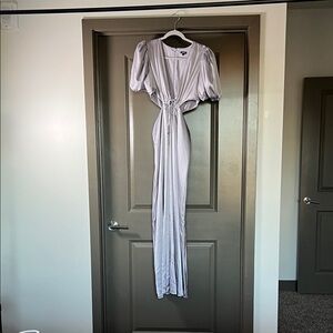 Express Light Gray Maxi Dress